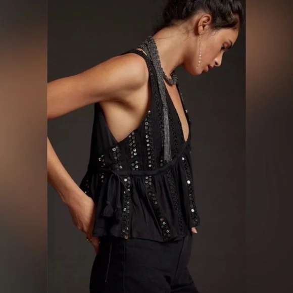 ANTHRO Forever That Girl Night Out Tank Top XL - Picture 4 of 6